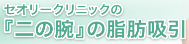 セオリークリニックの『二の腕』の脂肪吸引