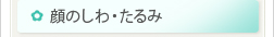 顔のしわ・たるみ