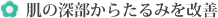 肌の深部からたるみを改善