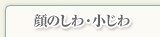 顔のしわ・小じわ