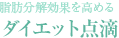 脂肪分解効果を高めるダイエット点滴