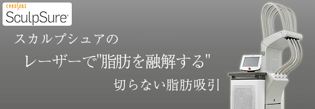 スカルプシュアのレーザーで脂肪を溶解する脂肪吸引