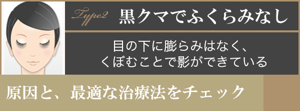 黒クマでふくらみなし